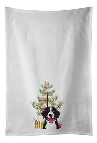 2 Toalla Cocina Blanca Para Arbol Navidad Perro 19 X