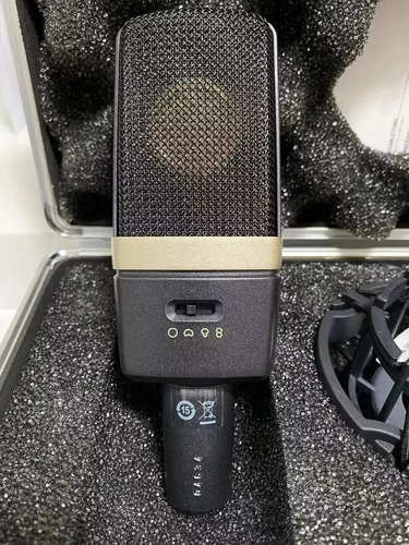 Microfone Akg C314 Condensador Multi-pattern Zerado Preto/cinza