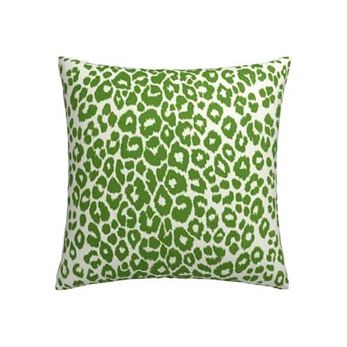 Funda De Almohada Verde Estampado Icónico De Leopardo ...