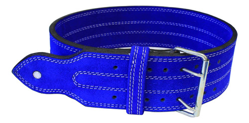 Cinturón De Levantamiento De Pesas De Cuero Ader- 4 Azul (x