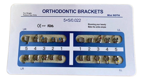 Brackets Metálicos Mini 0.22 Hooks 3-4-5  X 10 Casos