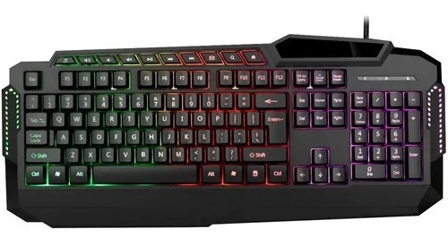 Teclado Usb Gamer Retroiluminado Rgb Dn-d829m