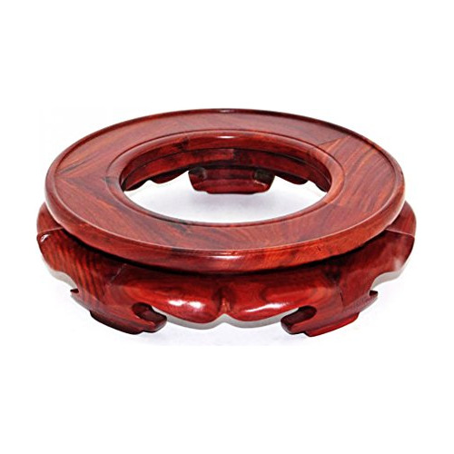 Soporte De Madera Maciza Jarrones De Cristal Oriental -...