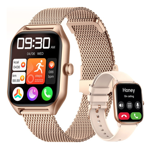 Reloj Inteligente Bluetooth Impermeable Para Glucosa 1.96 In