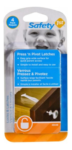 Seguridad 1st 4 Pack Press N Pivot Latch