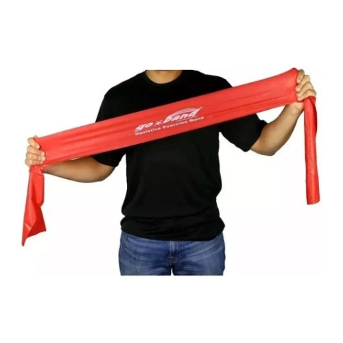 Banda De Ejercicios Go Band 1.5mts Libre De Latex Rojo Suave