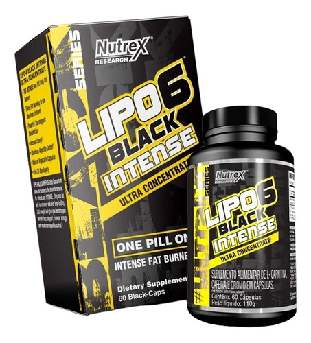 Nutrex Lipo6 Black Intense Ultra Concentrado | 60 Cápsulas