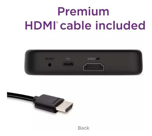 Roku Premiere 3920 Standar 4k & Hdr & Full Hd 1080p C/ Control Remoto Y Hdmi Premium De Alta Velocidad Color Blanco