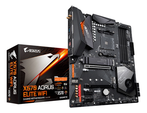 Placa Gigabyte X570 Aorus Elite Wifi Am4 X570 Ddr4 Sata