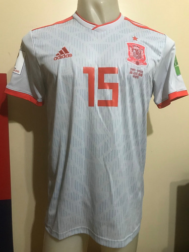 Camiseta España Irán Rusia 2018 Sergio Ramos #15 Real Madrid