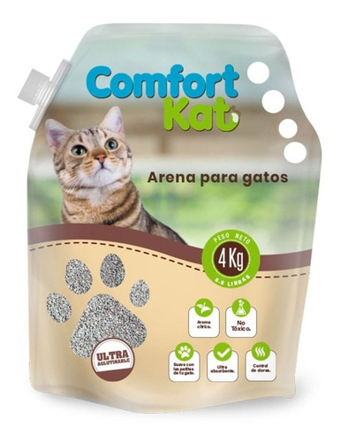 Comfort Kat Arena Sanitaria Para Gatos X 4 Kg
