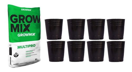 Combo Sustrato Growmix Multipro 80 Lts + 8 Sopladas 10 L 