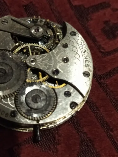 Maquinaria De Antiguo Reloj De Bolsillo Longines Original (Usado)