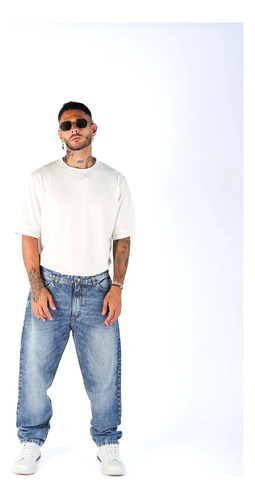 Pantalón Jean Mom Hombre Clásico Talles Especiales