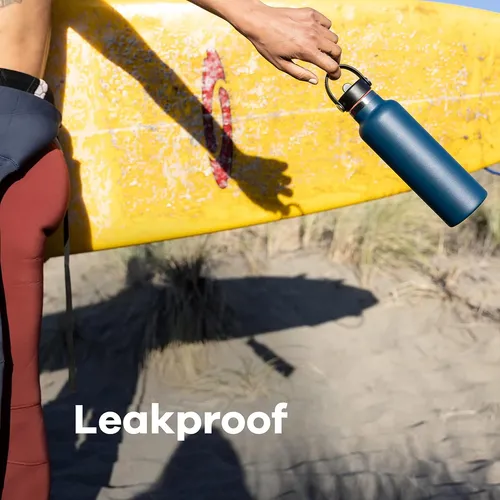 Botella Deportiva Hydro Flask Tapa De Paja Flexible Azul