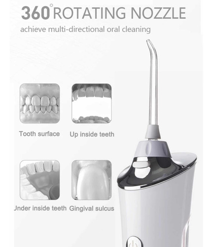 Imagen 4 de 11 de Irrigador Dental Con 4 Funciones Limpiador Ortodoncia Diente