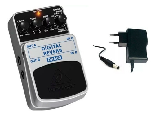 Imagen 3 de 4 de Pedal de efecto Behringer Digital Reverb DR600 gris