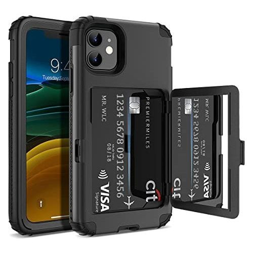 Welovecase iPhone 11 Wallet Case Defender Cartera De Lx9h3