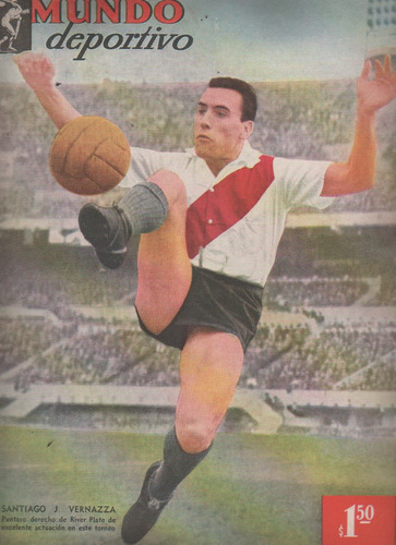 Revista * Mundo Deportivo * River - Vernazza N° 184 Año 1952