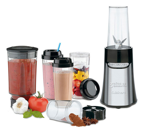 Licuadora Con Vasos Portatil Cuisinart Cpb-300 Acero Inox
