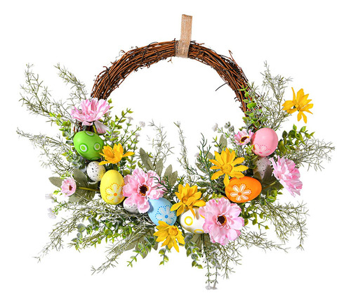 / Corona De Flores Artificiales De Primavera, Estilo C