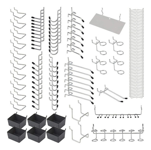 Kit De Surtido Organizador De Ganchos De Metal Para Tablero