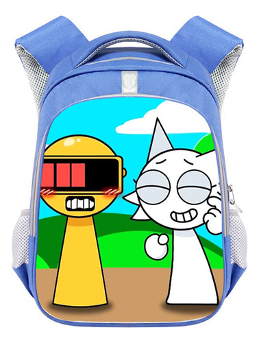 Ff Mochila Escolar Sprunki Plush Rhythm Box For Estudiantes