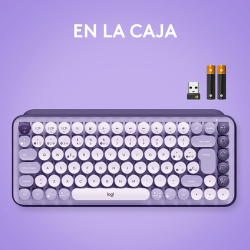 Teclado Logitech Pop Keys Mecánico Inalámbrico Emojis
