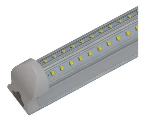 comprar Regleta Gabinete Tubo Led Doble Tira 30w Con Base Aluminio Color Blanco brillante