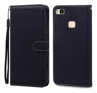 Funda Tipo Cartera De Piel Con Tapa Para Huawei P9 Lite Vns-