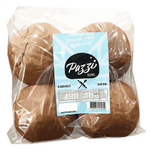 Pan De Papa Artesanal Pazzi 4 Panes - Briosa Mercado