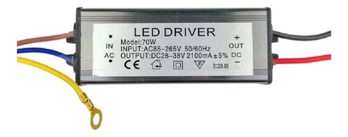 Led Driver Corriente Constante Ip65 70w 28-38vdc 2100 Ma