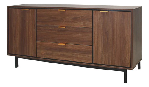 Credenza De Madera Para Comedor Cajonera Portofino Nogal