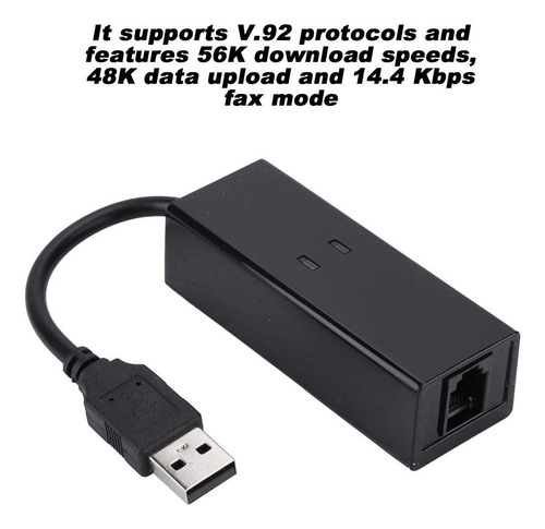 Módem De Fax Usb Dial Up 56k V.92 Módem Externo Usb