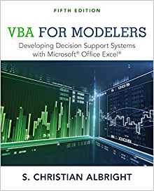 Vba For Modelers Developing Decision Support Systems With Mi