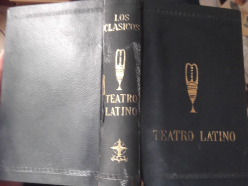 Teatro Latino Plauto Terencio Tapa Cuero Papel Biblia Edaf