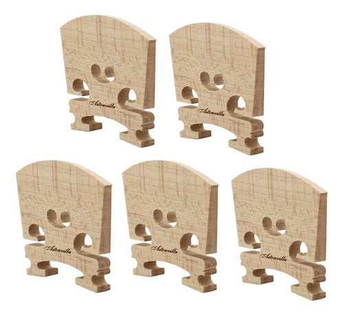 5 Piezas Deño Completo 4/4 Violín Puente De Madera De A