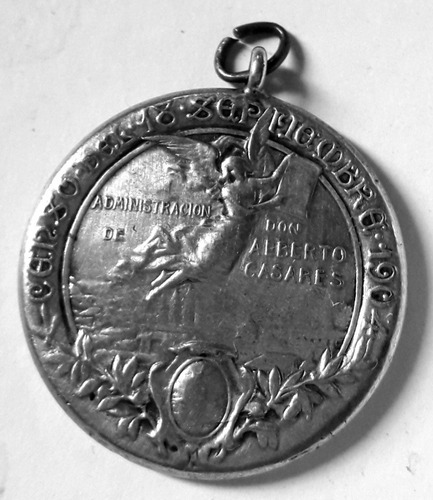 Medalla Censo Capital Buenos Aires 1904 Plata 18 Gr