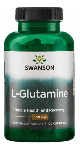 L Glutamina 500mg (100 Cápsulas) Swanson