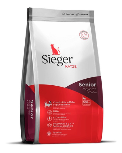 Sieger premium alimento gato katze senior mix 1kg