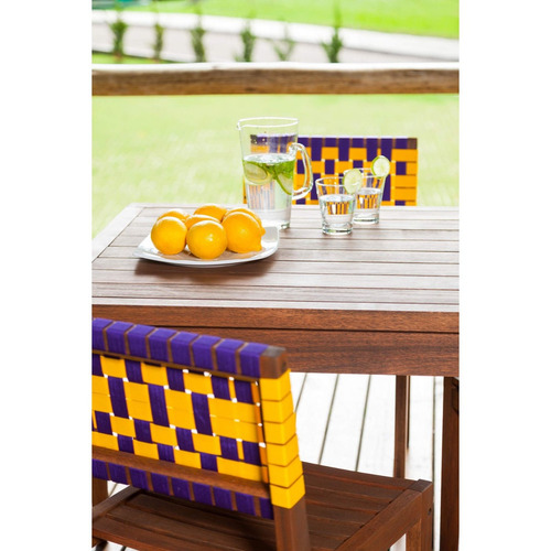 Mesa De Madeira Maciça Para Área Externa 85cmx85cm Bdwt