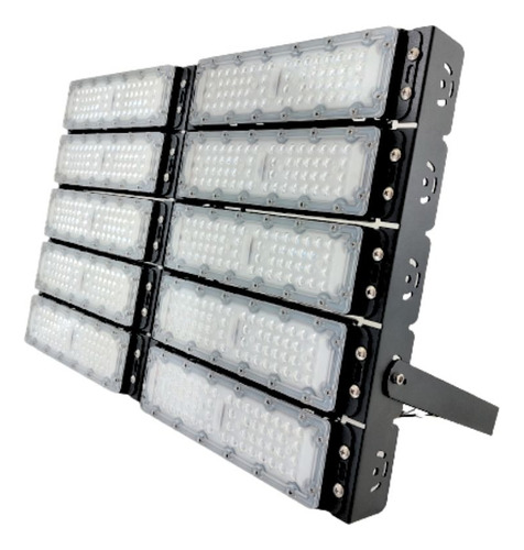 Refletor Led 500w Modular Branco Frio 6500k Bivolt Ip67 Cor da carcaça Preto Cor da luz Branco-frio