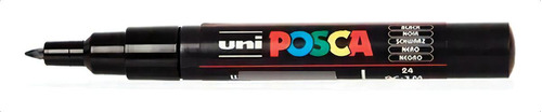 Marcador Uni Posca Pc-1m Color Negro Punto Fino Rotulador