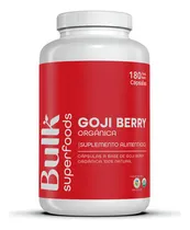 Comprar Suplemento Goji Berry Orgánica 180 Cápsulas De 500 Mg 100% Natural Sin Gluten Apto Keto | Bulk Superfoods