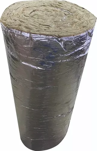 Lana De Roca Con Aluminio Rollo 12m2 (50mm Espesor)