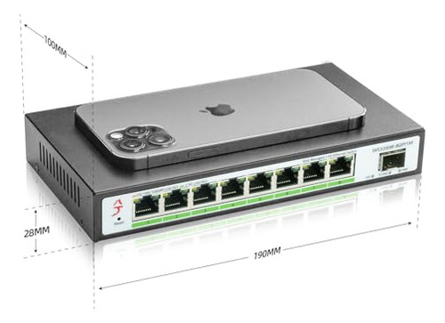 Switch Ethernet Administrado Web Xikestor De 8 Puertos 2.5g