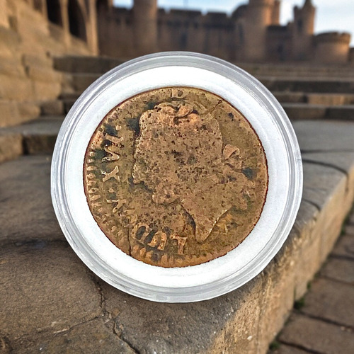 Moneda Francia 1/2 Sol 1781? Lili Legére Luís Xvi (Usado)