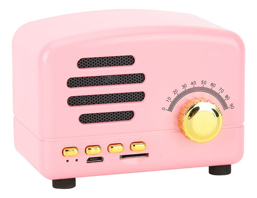 Mini Altavoz Inalámbrico Pequeño Con Carga Usb, Color Rosa,