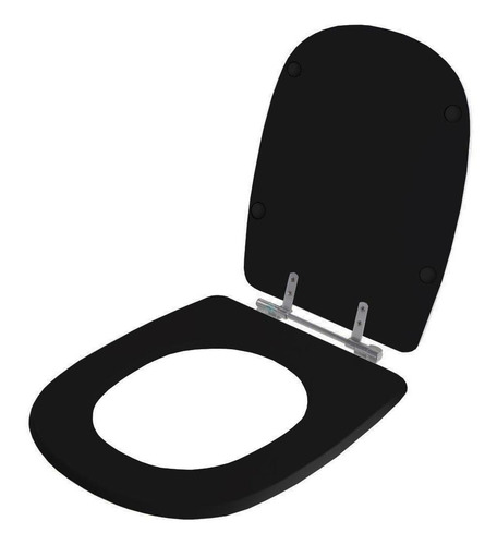 Imagem 2 de 6 de Tampa De Vaso Sabatini Preto Para Bacia Icasa 6lpf