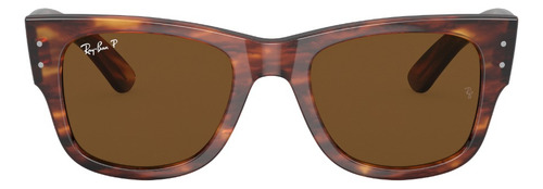 Óculos de sol Ray-Ban Clubmaster 0RB0840S castanhos escuros